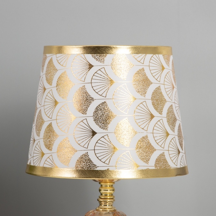 Лампа настольная Лампа настольная "Коан" 1х40Вт Е27+подсветка LED 5Вт золото 18х18х30см