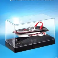 Катер радиоуправляемый Mini Boat, работает от аккумулятора, цвет красный