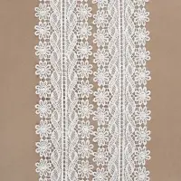 Кружево гипюровое, 80 мм, 6.8&plusmn;0.5 м, белое