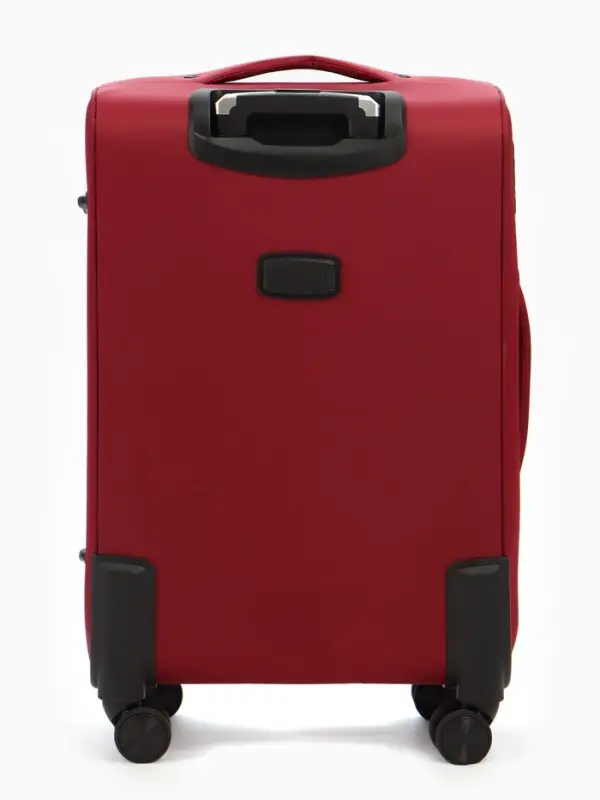 Чемодан на колёсах TEXTURA, кодовый замок, с увеличением, 42&times;26&times;68 см, 24", красный