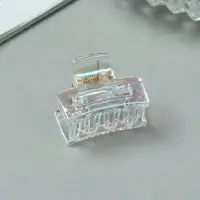 Крабики для волос Выбражулька &laquo;Аванти&raquo;, прямой, 2.5 см, набор 6 шт., прозрачные