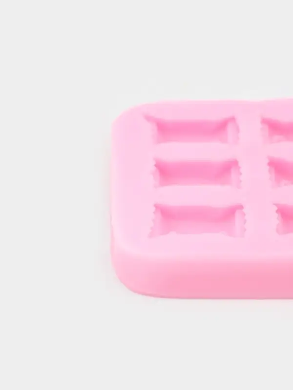 Молд для заливки Sweet, силикон, 6 ячеек, 6&times;1 см, розовый
