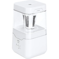 Точилка для карандашей электрич. Deli, 1 отв., пластик ,батарея+ USB, белый