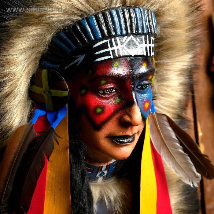 Панно Панно "Индианка Блэндина" 40х15х60 см, МИКС