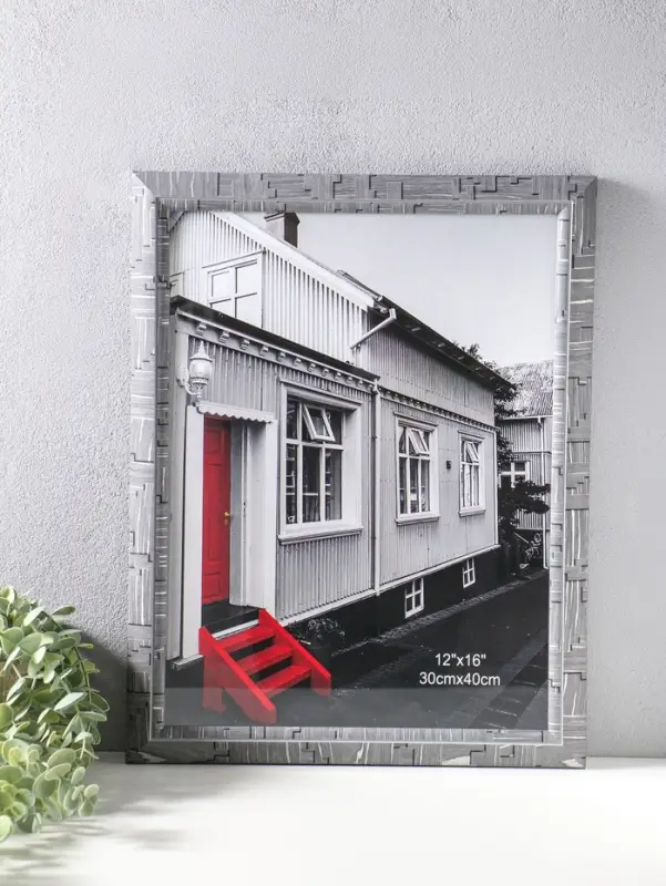 Фоторамка пластик 30х40 см "Моррис" тёмно-серый 46х36х2 см