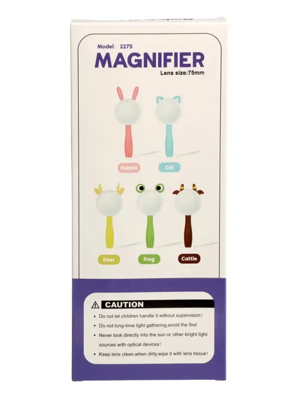 Лупа детская &laquo;Животные&raquo;, двойная линза x5 и x10