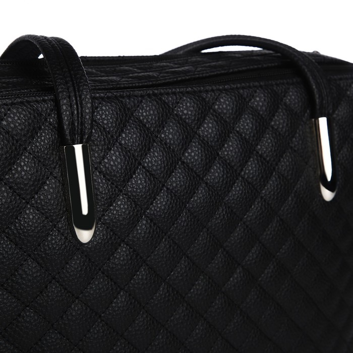 Сумка женская TEXTURA, тоут, средний размер, цвет чёрный