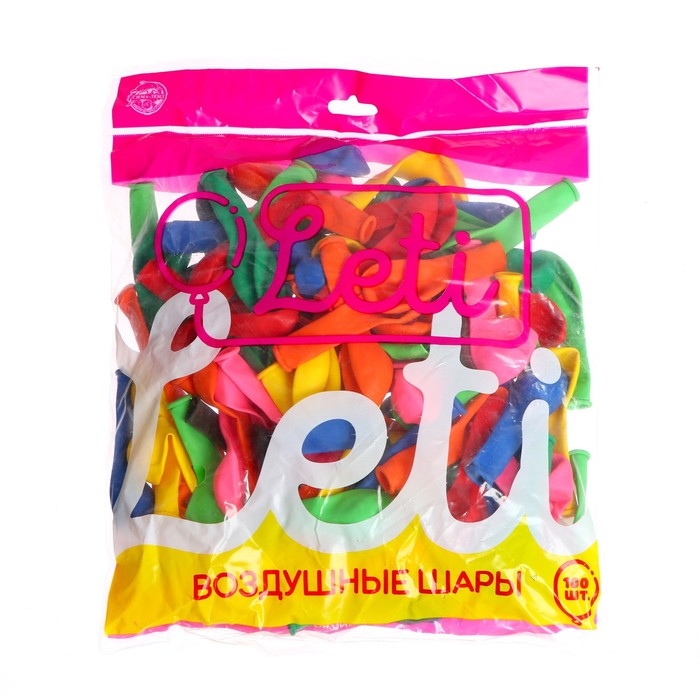 Шар латексный 5 Шар латексный 5", пастель, набор 100 шт., водные бомбочки, цвет МИКС