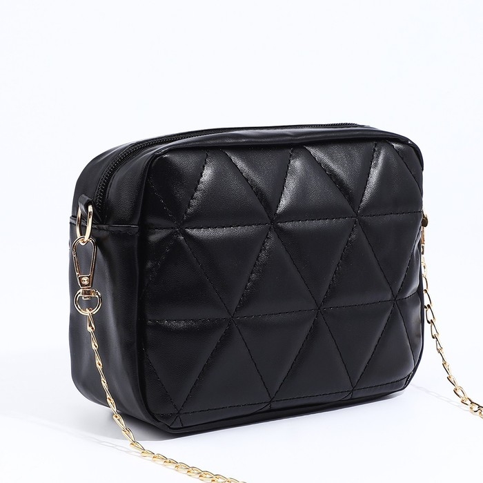 Сумка кросс-боди на молнии, цвет чёрный Сумка кросс-боди на молнии, цвет чёрный