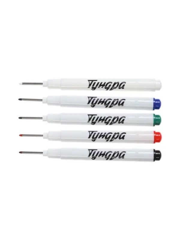 Набор маркеров ТУНДРА, разноцветные, удлиненный наконечник, 1 мм, 5 шт.