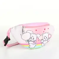 Сумка поясная &laquo;Друзья&raquo;, для девочки, на молнии, розовая