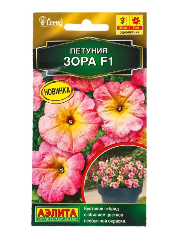 Семена цветов Петуния Зора F1 многоцветковая (драже) С. Cerny , Ц/П,7 шт. Семена цветов Петуния Зора F1 многоцветковая (драже) С. Cerny , Ц/П,7 шт.