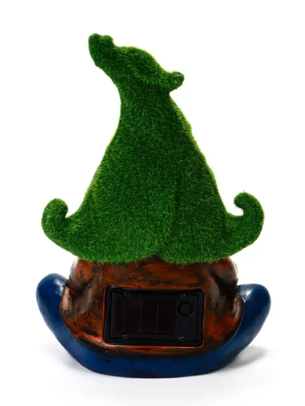 Садовая фигура - фонарь из полистоуна &laquo;Гном предсказатель&raquo;, 16&times;16&times;27 см, Greengo