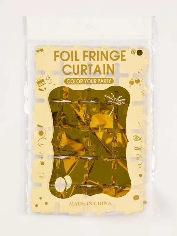 Занавес для фотозоны &laquo;Квадраты&raquo; цвет золотой 1*2 м