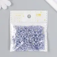 Бисер стекло 6/0 "Цветная серединка. Васильковый" 30 гр