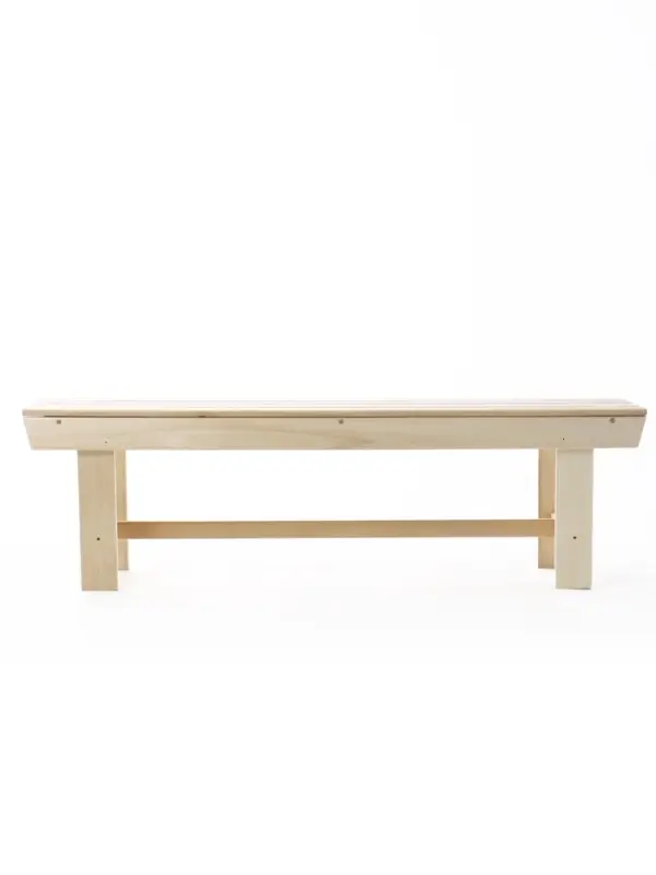 Лавка деревянная для дачи и бани, 150&times;40&times;41 см, из наличника