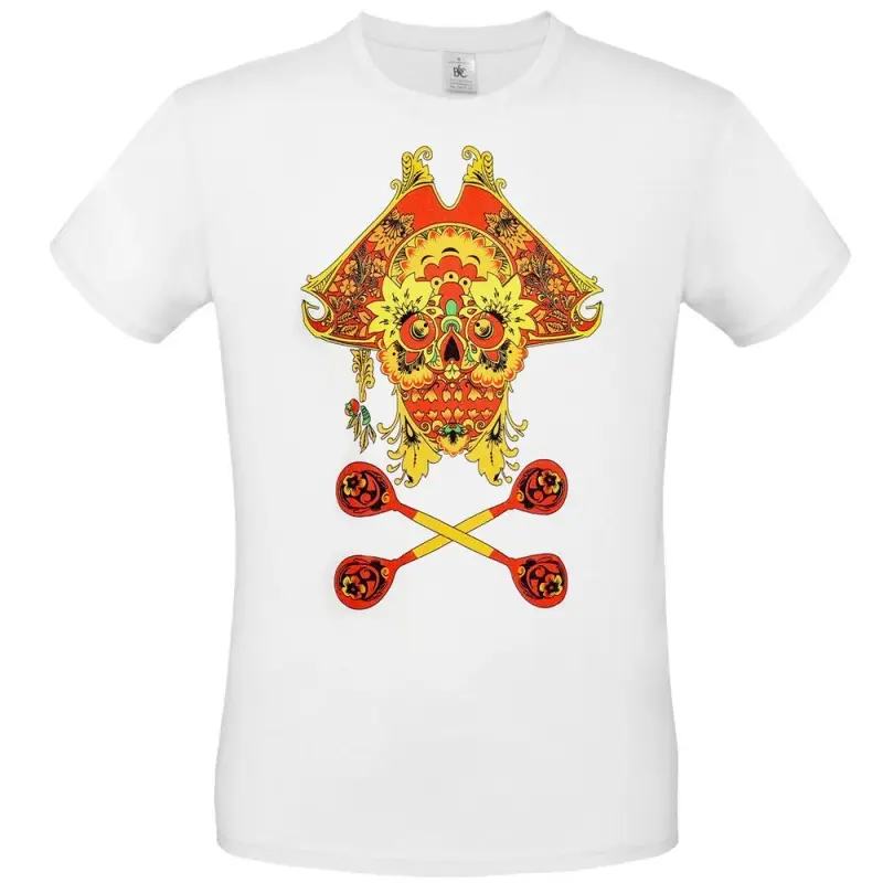 Футболка Yo Ho Hohloma, белая, размер XS Футболка Yo Ho Hohloma, белая, размер XS