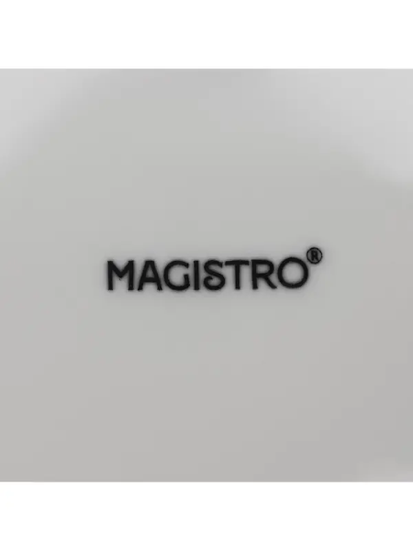 Десертные тарелки Magistro Basic bistro, d=16.5 см, набор 6 шт., фарфор, белые