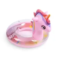 Круг для плавания &laquo;Единорог&raquo;, надувной, d=65 см, от 3 лет, с ручками, розовый