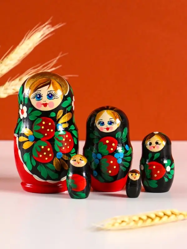 Матрёшка дерево &laquo;Наталья&raquo;, 12 см, 5-кукольная