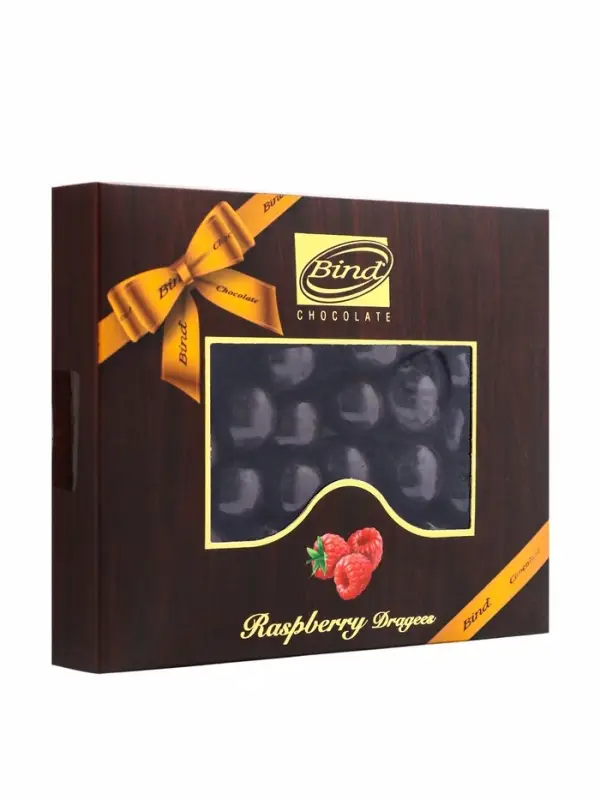 Шоколадное драже &laquo;Малина в темном шоколаде&raquo;, Золотой Новый Год, 100 г