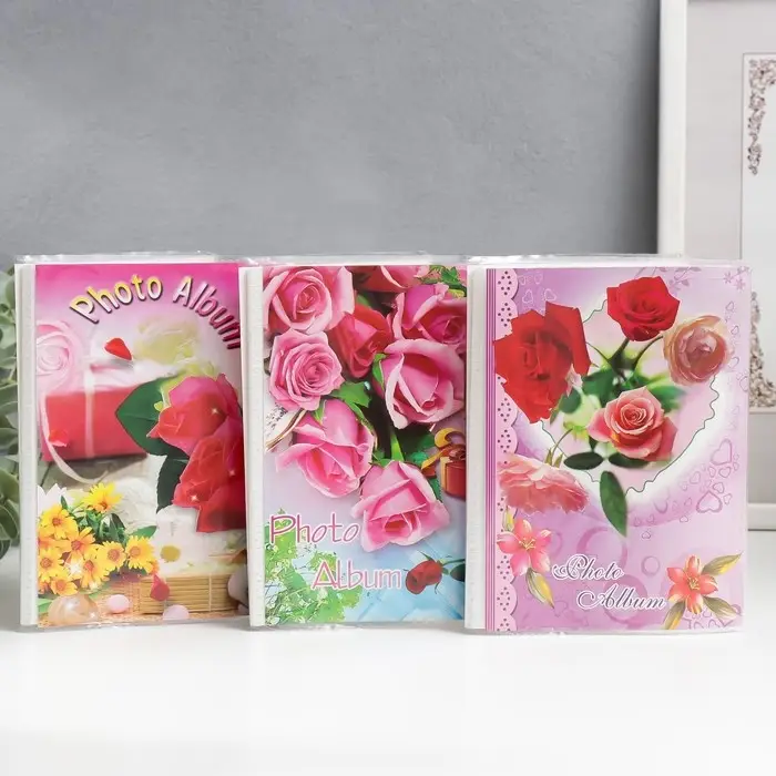 Фотоальбом на 36 фото 10×15 см «Ассорти», 17×12×3 см, МИКС Фотоальбом на 36 фото 10×15 см «Ассорти», 17×12×3 см, МИКС