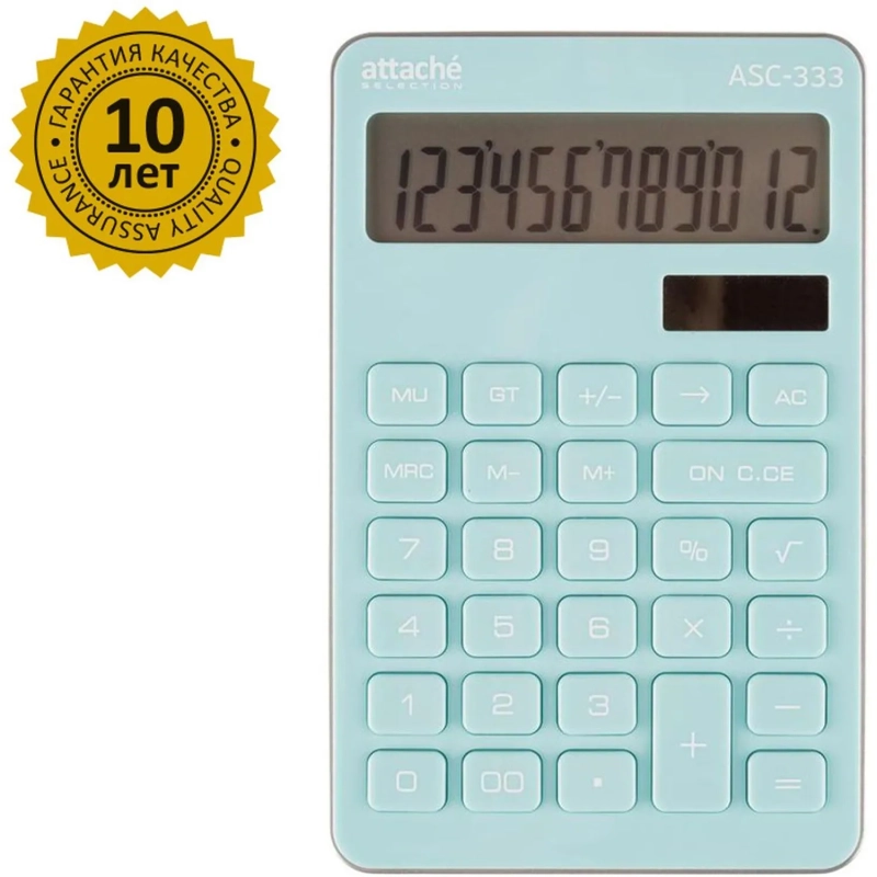 Калькулятор настольный КОМП Attache Selection ASС-333,12р,дв.пит,170x108гол