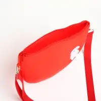 Сумка детская для девочки на молнии, красная