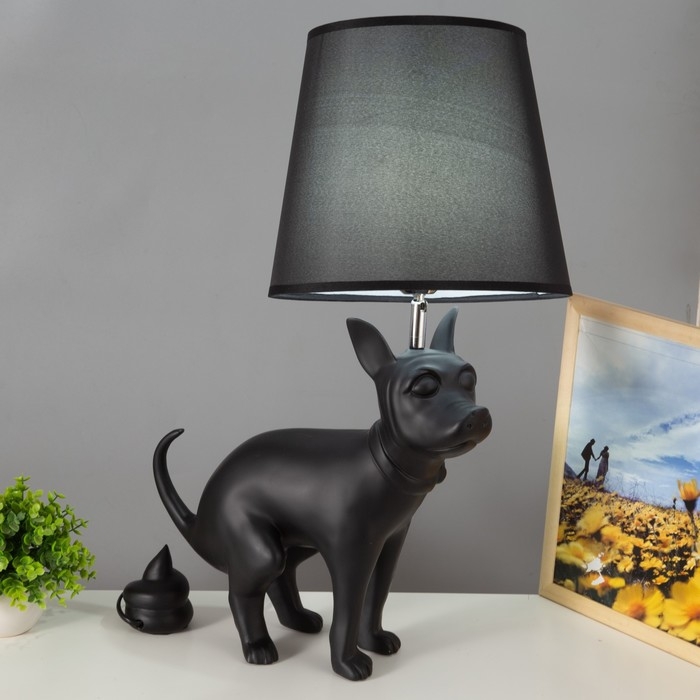 Настольная лампа Настольная лампа "Бим" Е27 40Вт черный 44х36х66см RISALUX