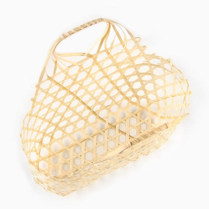 Корзина плетеная, 30х14х18/30 см, бамбук Корзина плетеная, 30х14х18/30 см, бамбук