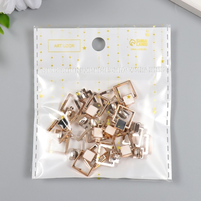 Пуговицы пластик для творчества на ножке Пуговицы пластик для творчества на ножке "Геометрия" набор 20 шт МИКС 1,4х1,1 см