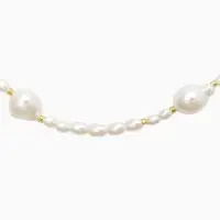 Чокер "Морской мир" жемчуг барочный, цвет белый в золоте