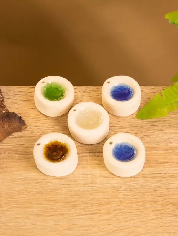 Подставка под благовония "Колодец" керамика, цв. МИКС, 3,5х3,5х1,5 см