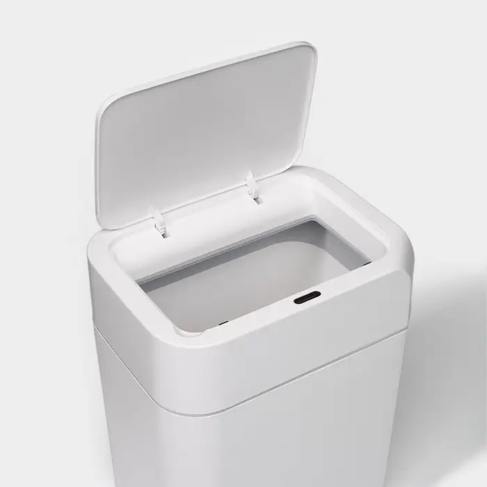 Ведро для мусора сенсорное Доляна, 12 л, белое