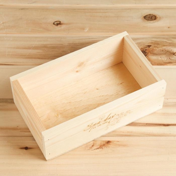 Ящик деревянный Ящик деревянный "Spa day at home", 24.5×14×8 см, микс