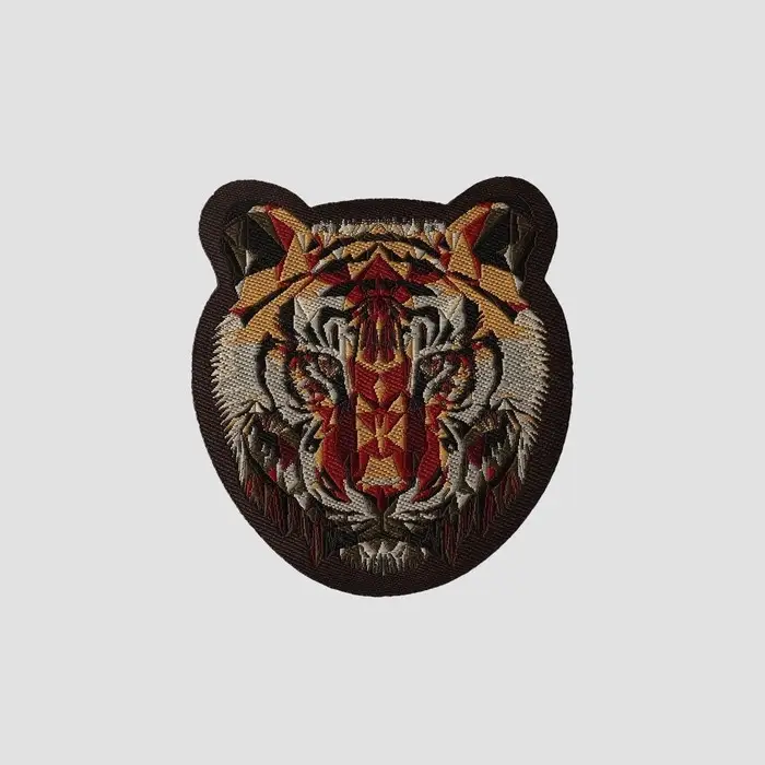 Термоаппликация «Тигр», 5.6×6.3 см, коричневая