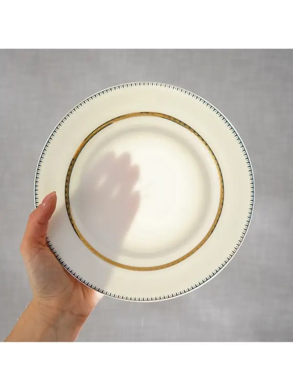 Тарелки WY Grace, d=25.5 см, набор 2 шт., фарфор, белые