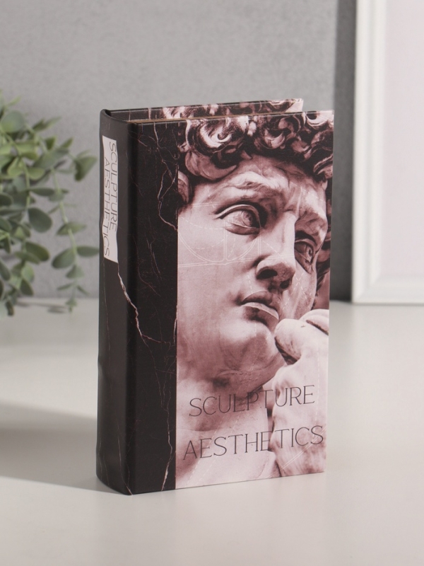 Сейф-книга дерево кожзам  Сейф-книга дерево кожзам "Эстетика скульптуры" 21х13х5 см