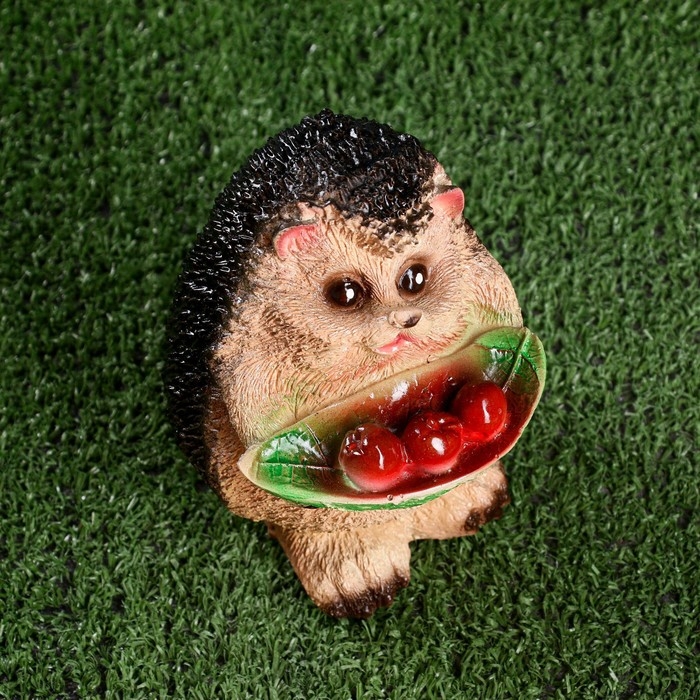 Садовая фигура  Садовая фигура "Ежик с ягодами" 16см