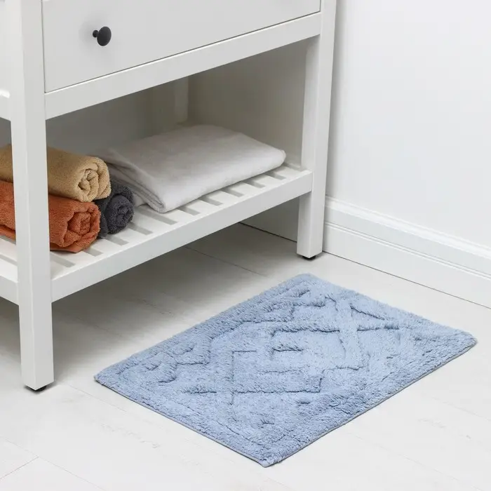Коврик для дома Доляна &laquo;Нежность&raquo;, 40&times;60 см, голубой