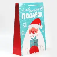 Пакет подарочный новогодний ламинированный «Волшебный подарочек», L 28 х 38 х 9 см