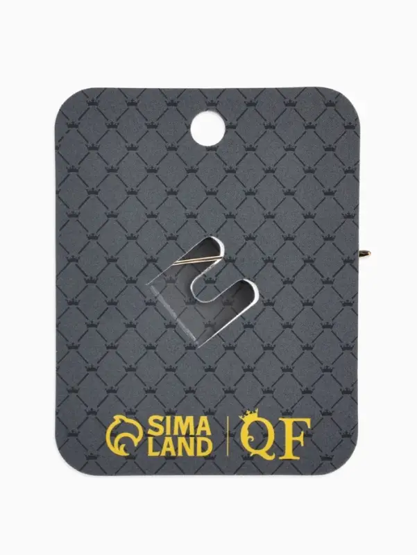 Брошь &laquo;Факел&raquo; жемчужный, цвет белый в золоте