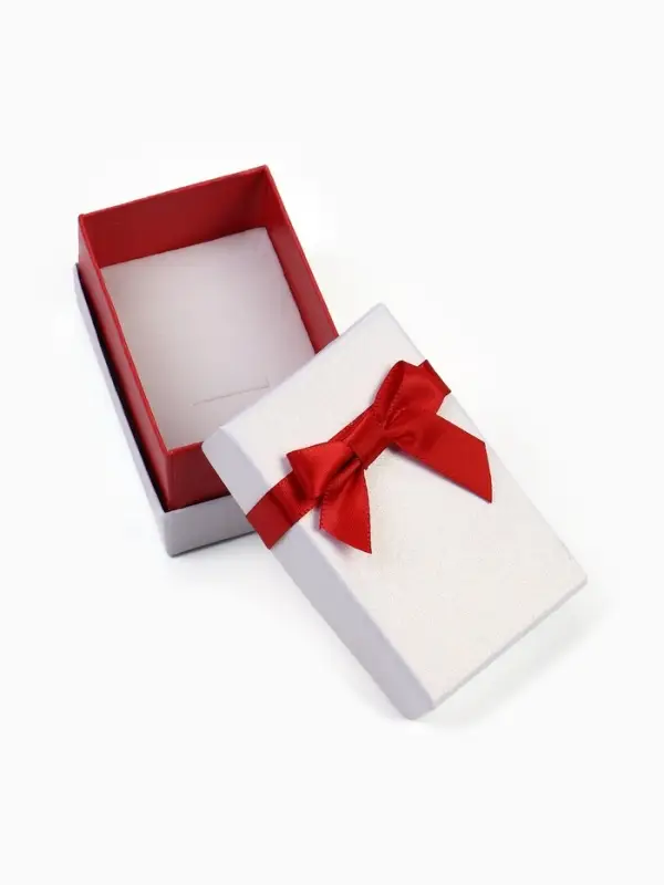 Коробочка подарочная под набор &laquo;Рафаэлло&raquo;, 5&times;8 см, (полезная часть 4.5&times;7.5 см), белый, красный