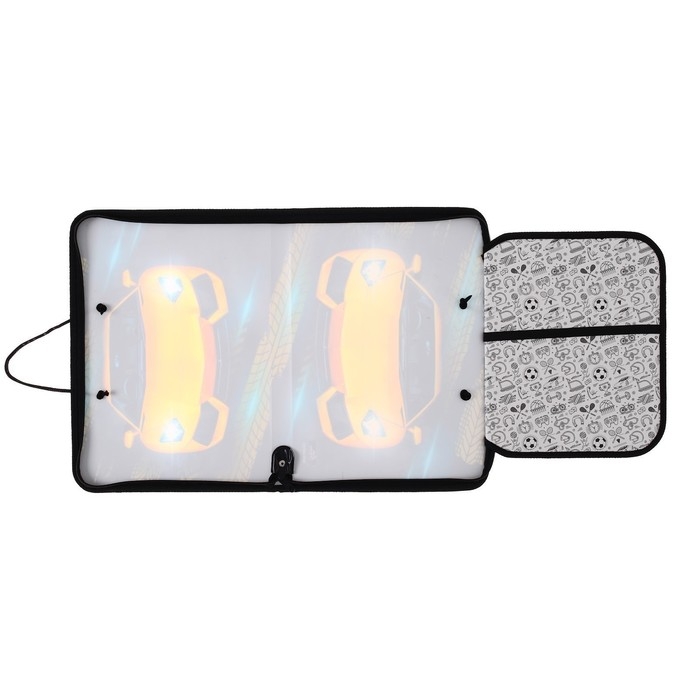 Папка для труда А4 с ручками, 325 х 230 х 25 мм, молния вокруг, откидная планка, пластиковая, ПТР-6 Calligrata  Папка для труда А4 с ручками, 325 х 230 х 25 мм, молния вокруг, откидная планка, пластиковая, ПТР-6 Calligrata "Тачка"