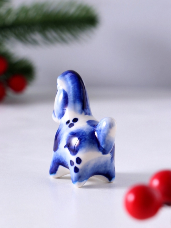 Сувенир Конь Дымка, 5х5,5х2,5 см, гжель Сувенир Конь Дымка, 5х5,5х2,5 см, гжель