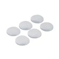 Стоппер для двери силиконовый ТУНДРА SP003, круглый, на клеевой основе, 40х40 мм, 6 шт