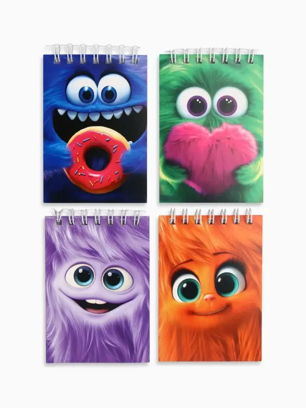 Блокнот А7, 32 листа &laquo;Монстрики&raquo; МИКС
