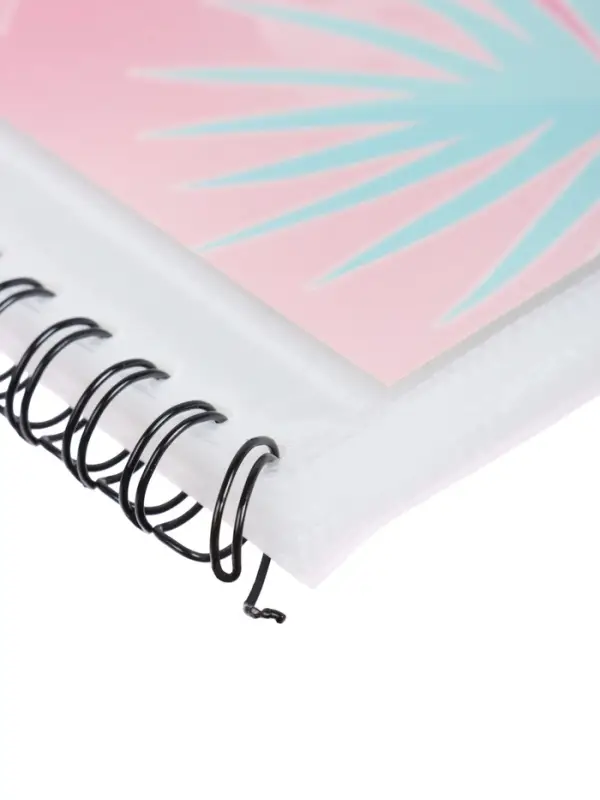 Папка-портфолио с 40 вкладышами А4, 550 мкм, ErichKrause Rose Flamingo, спираль, с рисунком