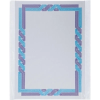 Сертификат-бумага А4 Attache 50 шт/уп&nbsp; сине-голубая крученая рамка ID1