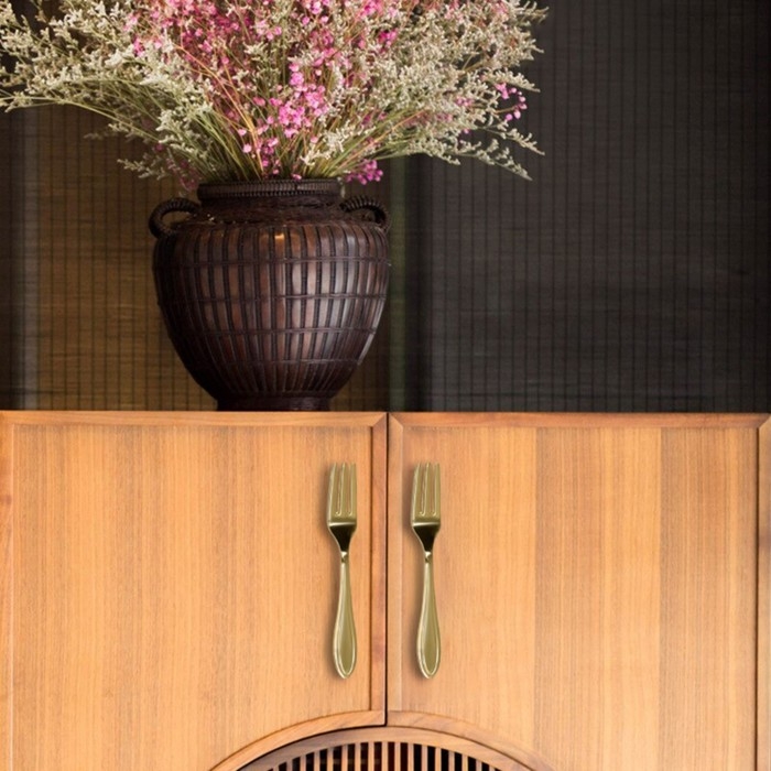 Ручка-скоба Ручка-скоба "Вилка" CAPPIO RSC002, м/о 76 мм, цвет золото